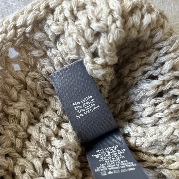 Aerie Textured Open Knit Scoop Neck Tank Top in Beige sz XL EUC - Picture 8 of 9